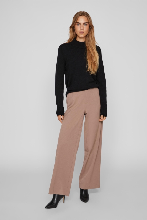Vila viril crewneck l/s knit top - noos